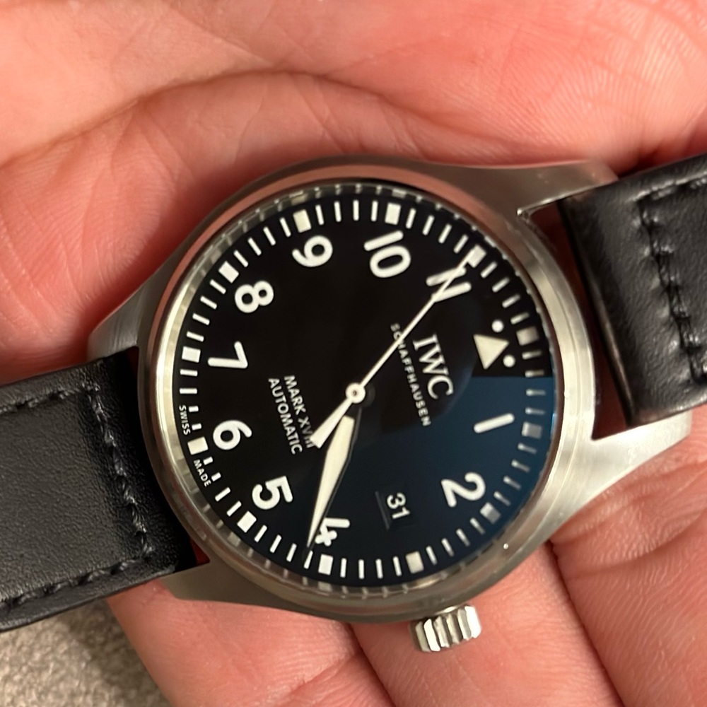 IWC Pilot's Watch Mark XVIII, Black Leather Strap